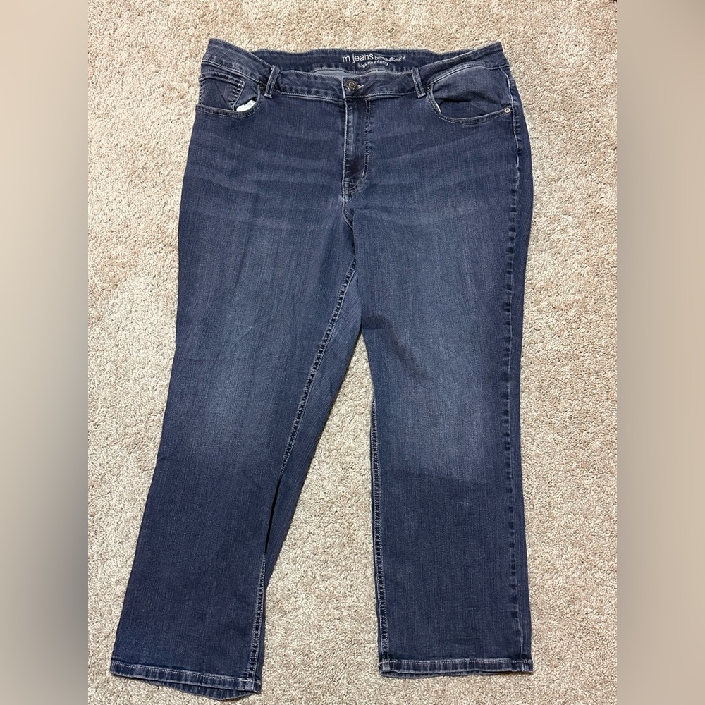 Maurices Dark Blue Straight Leg Jeans